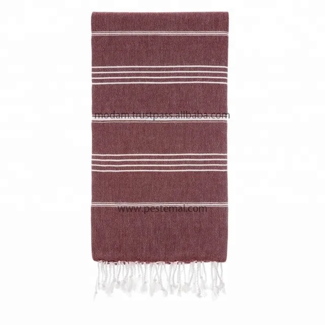Pure Pestemal Wholesale Custom Beach Towel Turkish Super Absorbent Towels with Logo Customized Print Sand Free 100% Cotton