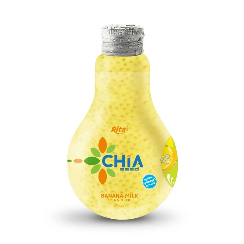325ml Glass Bottle Chia Seed Drink with Coconut Water
