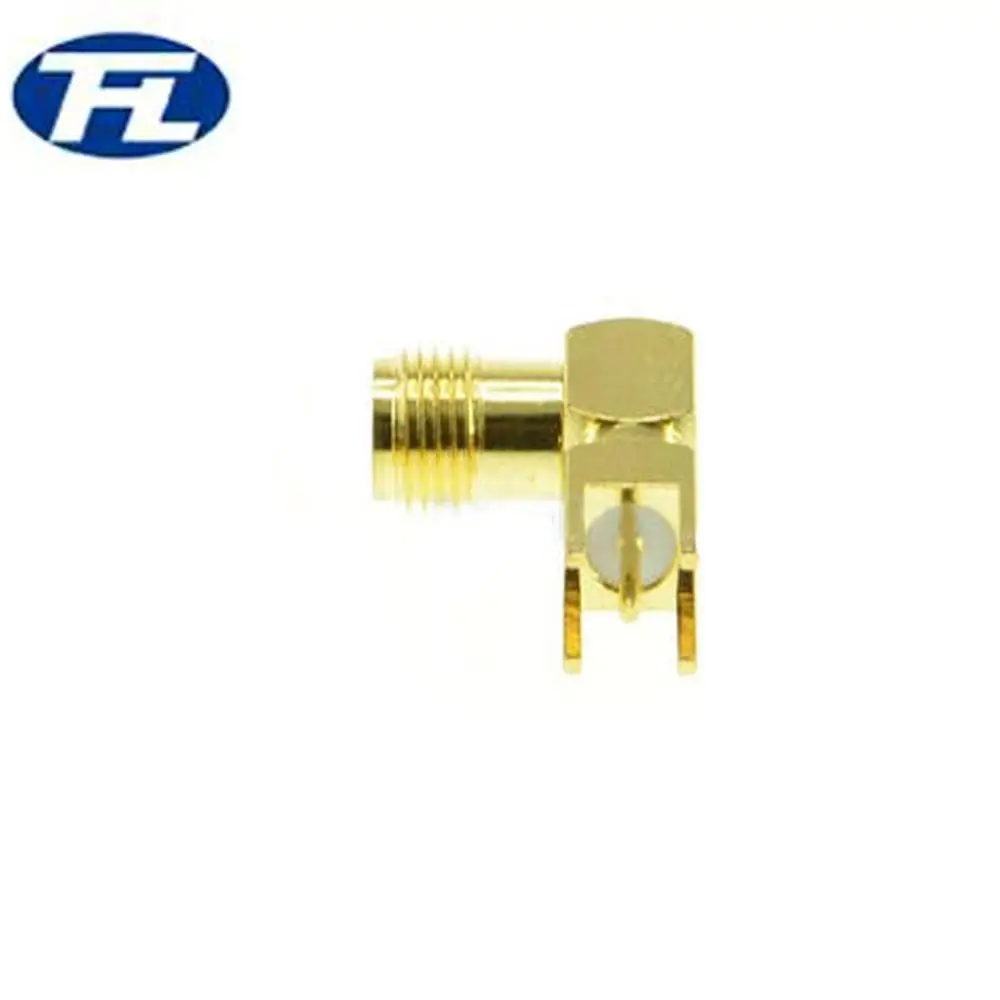2023 Hot-sale SMA- PCB RA connector 90 degree 4 holes sma- adapoter