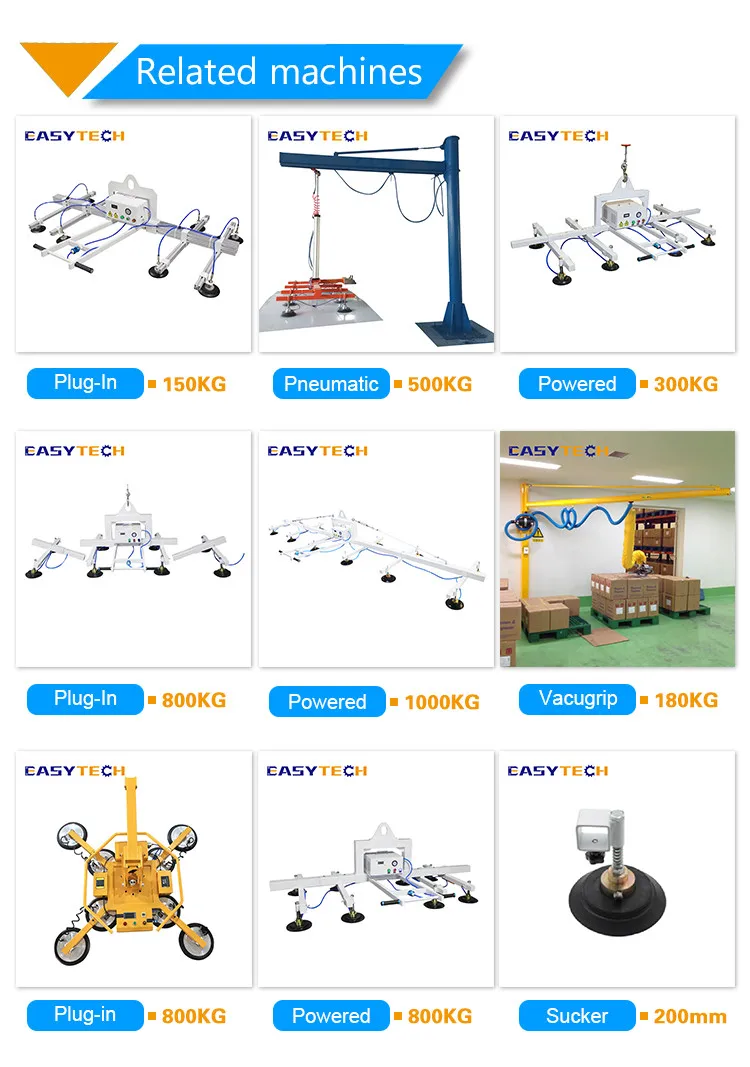 ETJS-B300-2M  Pneumatic weight less lifting holder equipment for all kinds plate  unloading loading transportation indoor used