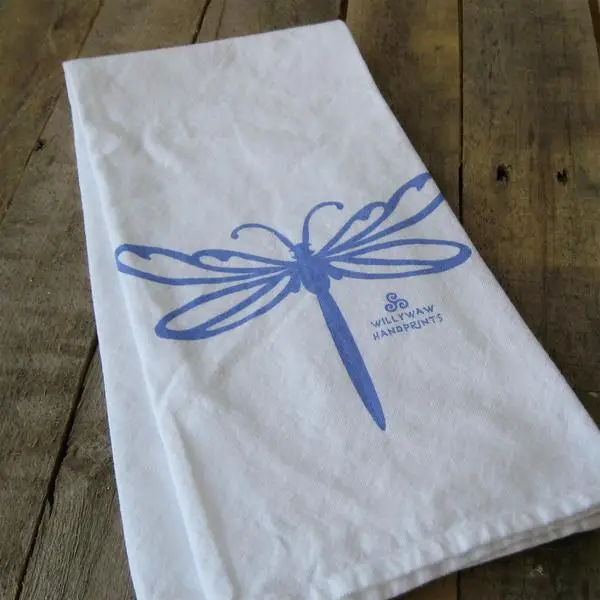 wholesale Custom 100% cotton Waffle embroidery kitchen tea towels