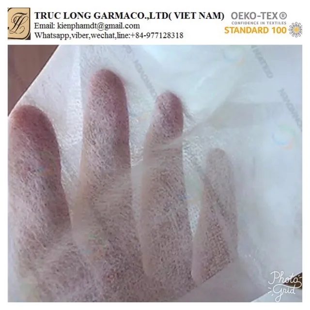 Thermal bond nonwoven interlining