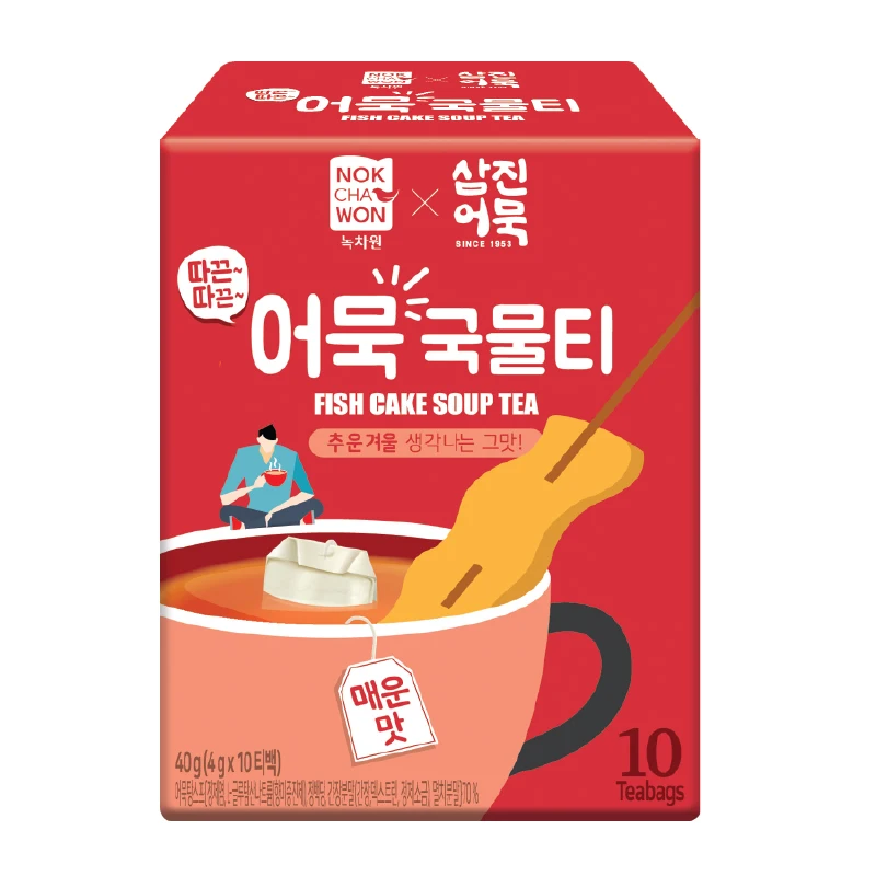 
Суповый чай с рыбьим тортом (пряный) 