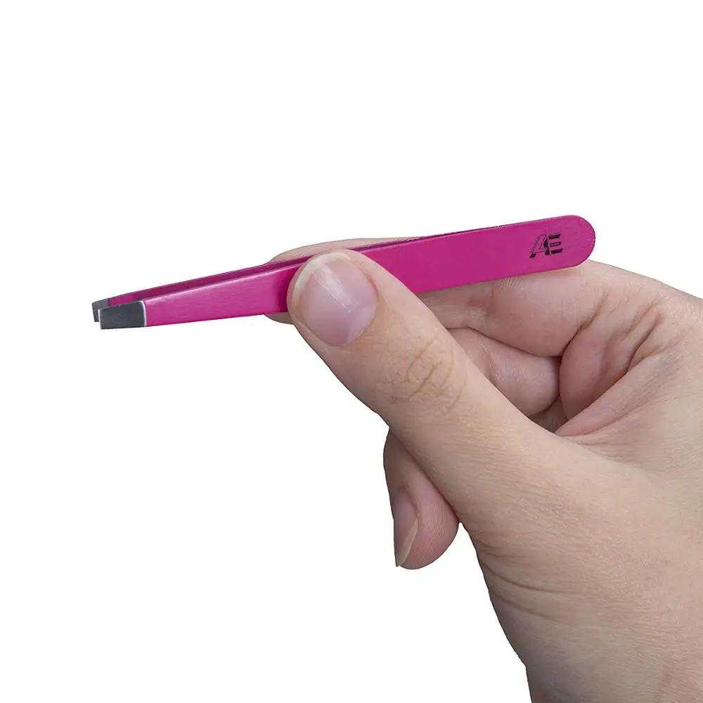 Лидер продаж профессиональный набор на заказ пинцет для бровей из 4 предметов длинный и заостренный с чехлом 2024