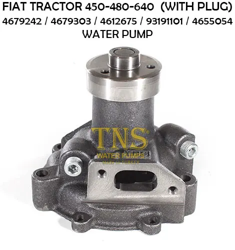 WATER PUMP FOR FIAT TRACTOR 450-480-640 (WITH PLUG)
