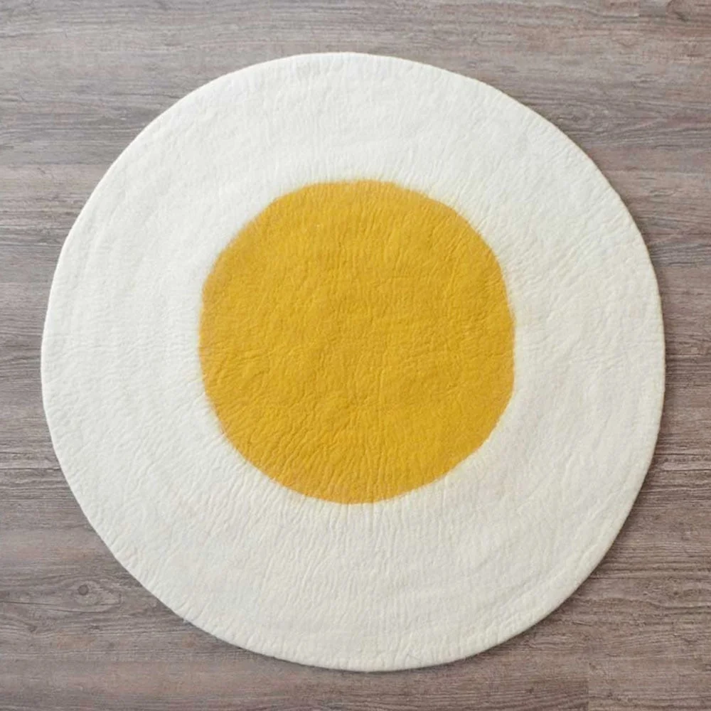 FSRD-013 Felt Sheet Rug Hand-felted Nepali Carpet Felt Floor Rug Ground Sheet Mat Felt Fabric Roll Eco-friendly New Zealand Wool