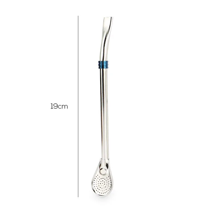 stainless steel easy clean drinking filter bombilla yerba mate straw with packing