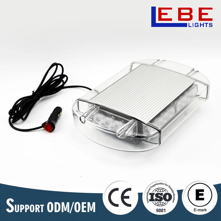 Waterproof amber red blue warning led mini lightbar with magnetic mount