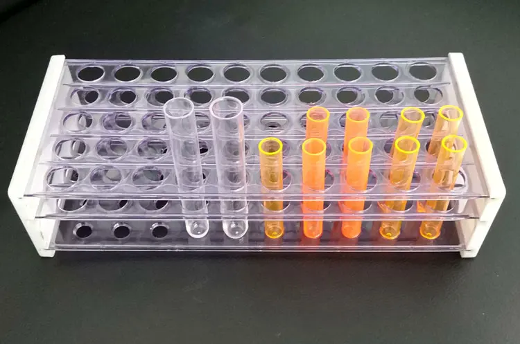Dimeter 10mm 13mm 15mm 18mm plastic test tube rack with 40 holes or 50 holes
