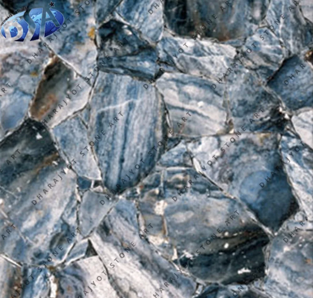 
crystal agate stone slab  (50002498885)