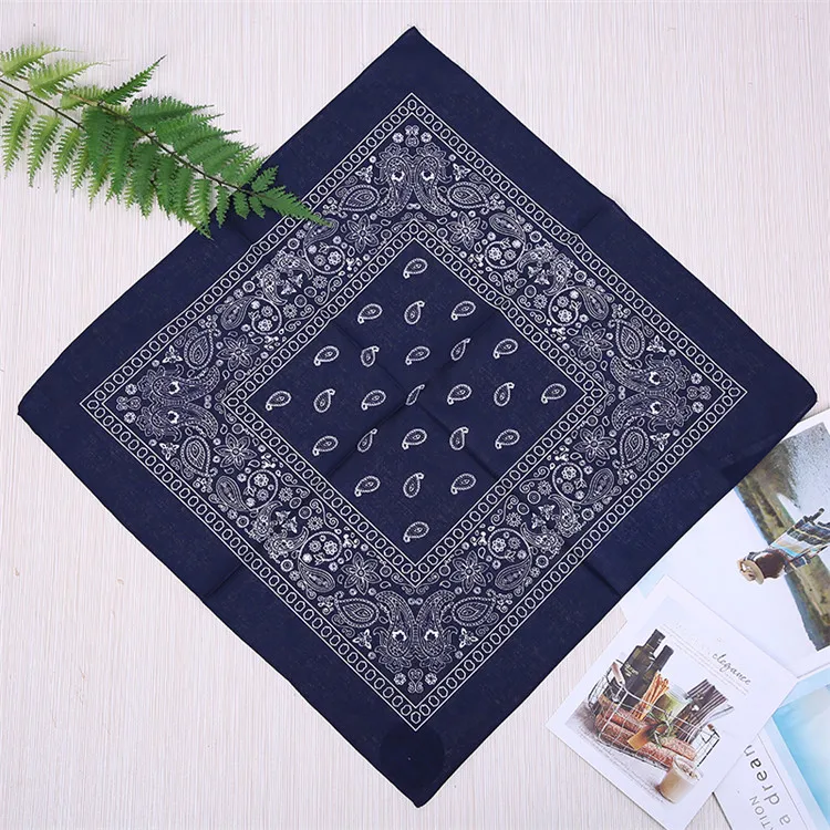 
New Arrived High Quality Hair Bandanas Fashion Double Side Print Bandana Head Wrap Square Scarf 