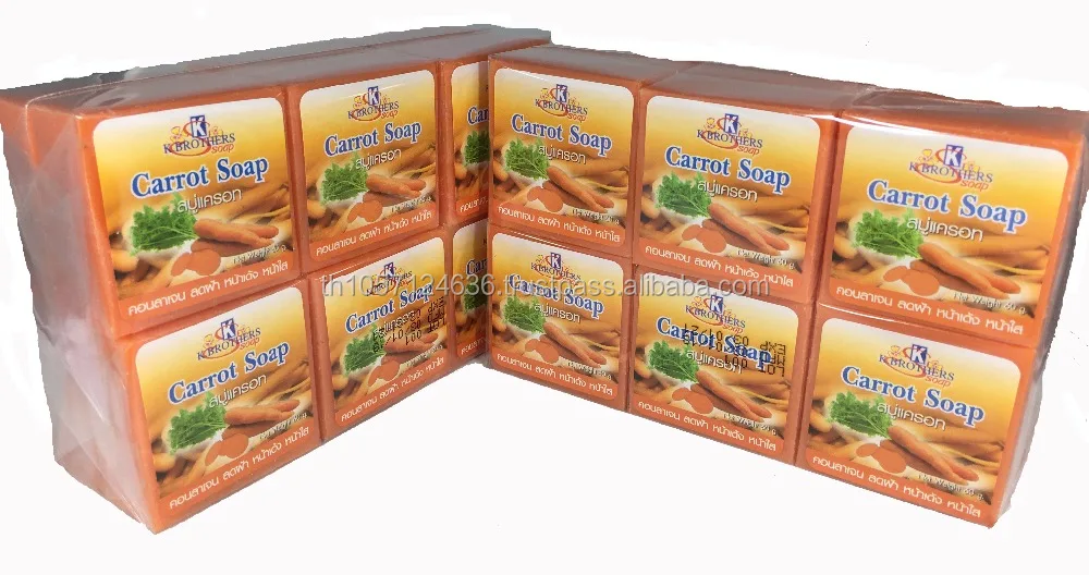 Carrot Soap Anti Acne Anti Aging Anti Oxidant