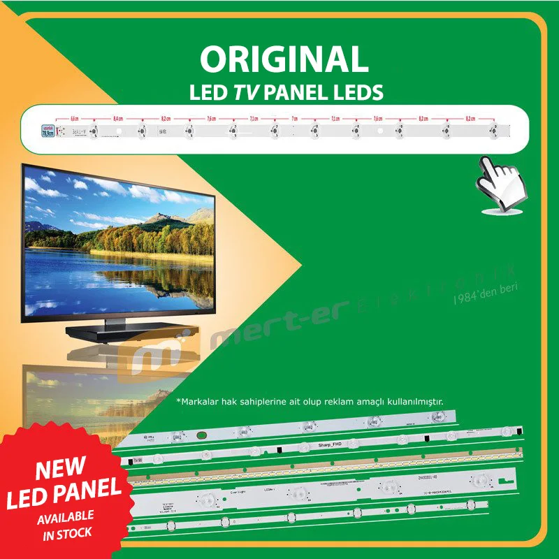 E-LED 40 INCH - 2011SVS40_56K_H1_1CH_PV_RIGHT62 - LTJ400HM03-B - LTJ400HM05-J Led Tv Panel Leds