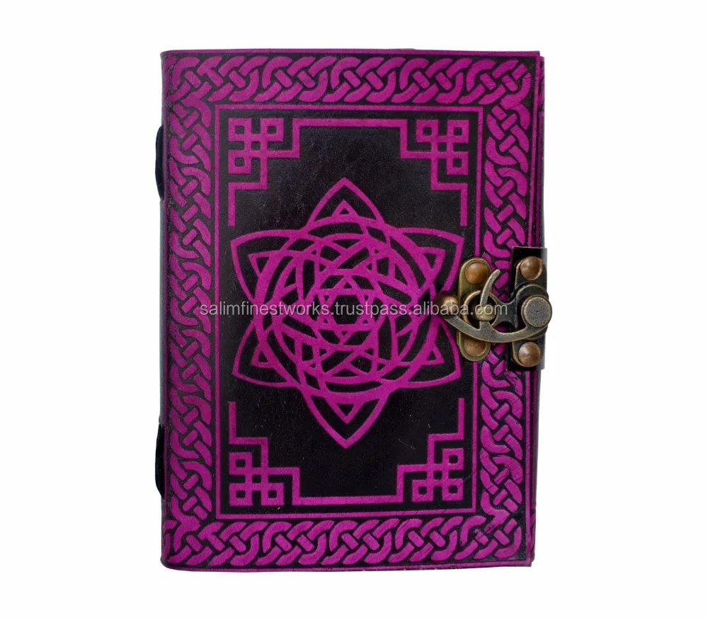 Celtic Book Of Shadow Leather Writing Note Book dairy Star Journal