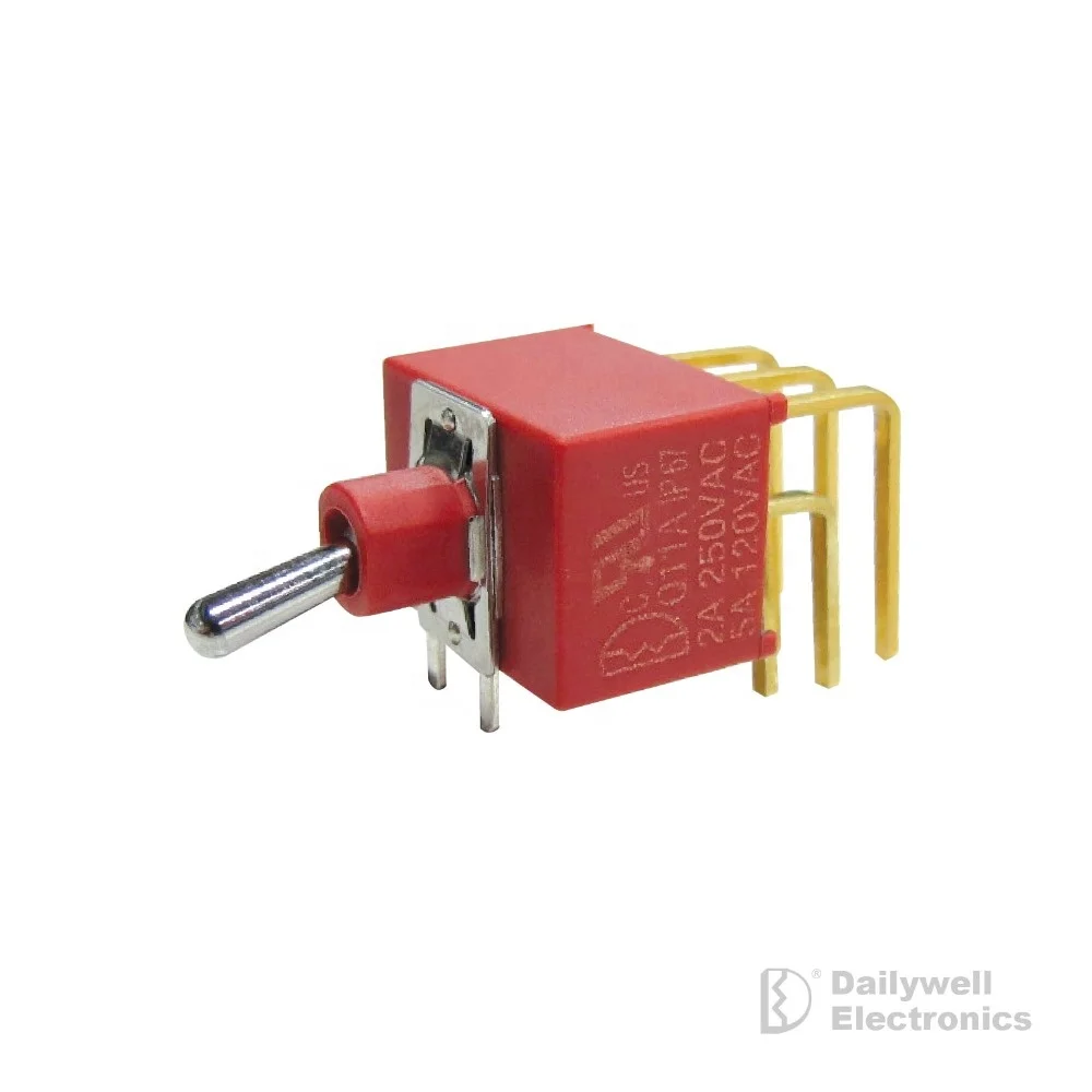 High quality long life M6 M7 VS2-VS3 sealed DPDT miniature toggle switch
