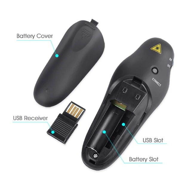  2 4 Ghz Wireless Presenter ручка с красной лазерной указки USB RF пульт дистанционного управления Powerpoint PPT