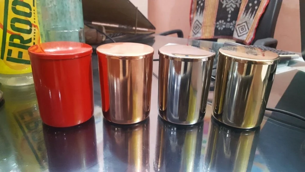 Copper Jar Votive Candle Holder For Home Decor