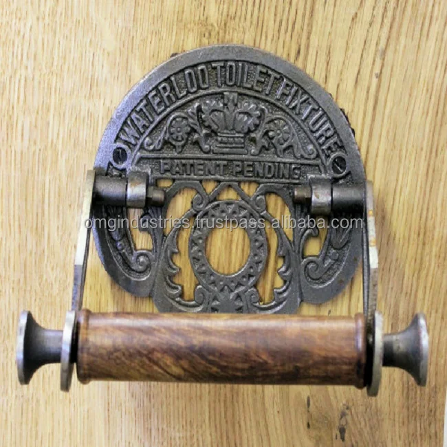 OMG Industries Victorian Style Cast Iron Toilet Paper Role Holder