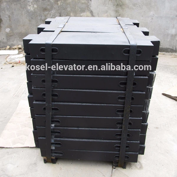 
cast iron elevator counter weight 