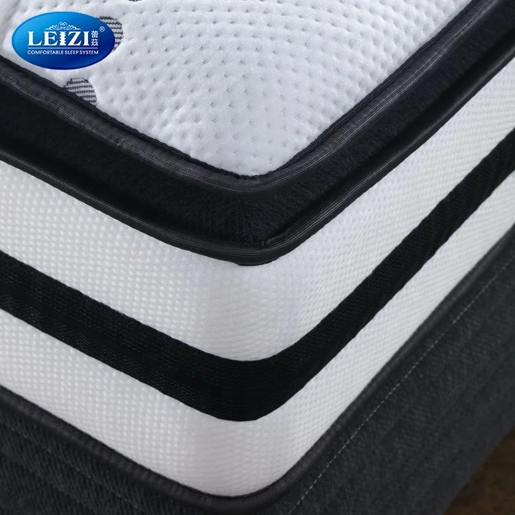 High density full size pillow top pocket spring gel memory foam mattress wholesale