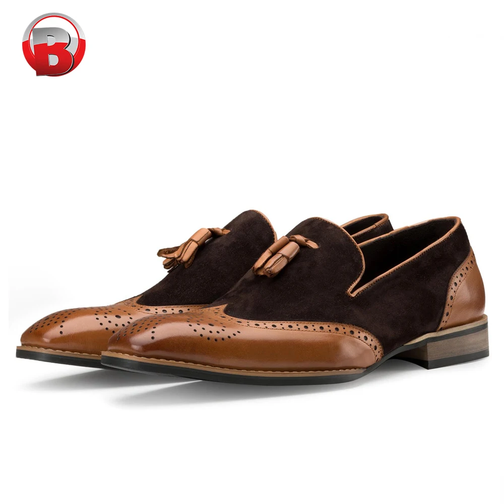 New design slip on casual pure genuine party wear loafer synthetic leather shoes men