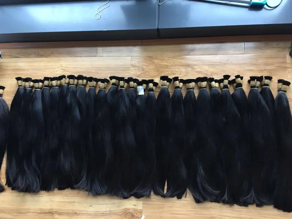 Wholesale Human Hair Bulk Cheap Price SIngle Drawn Double Drawn Braiding Hair