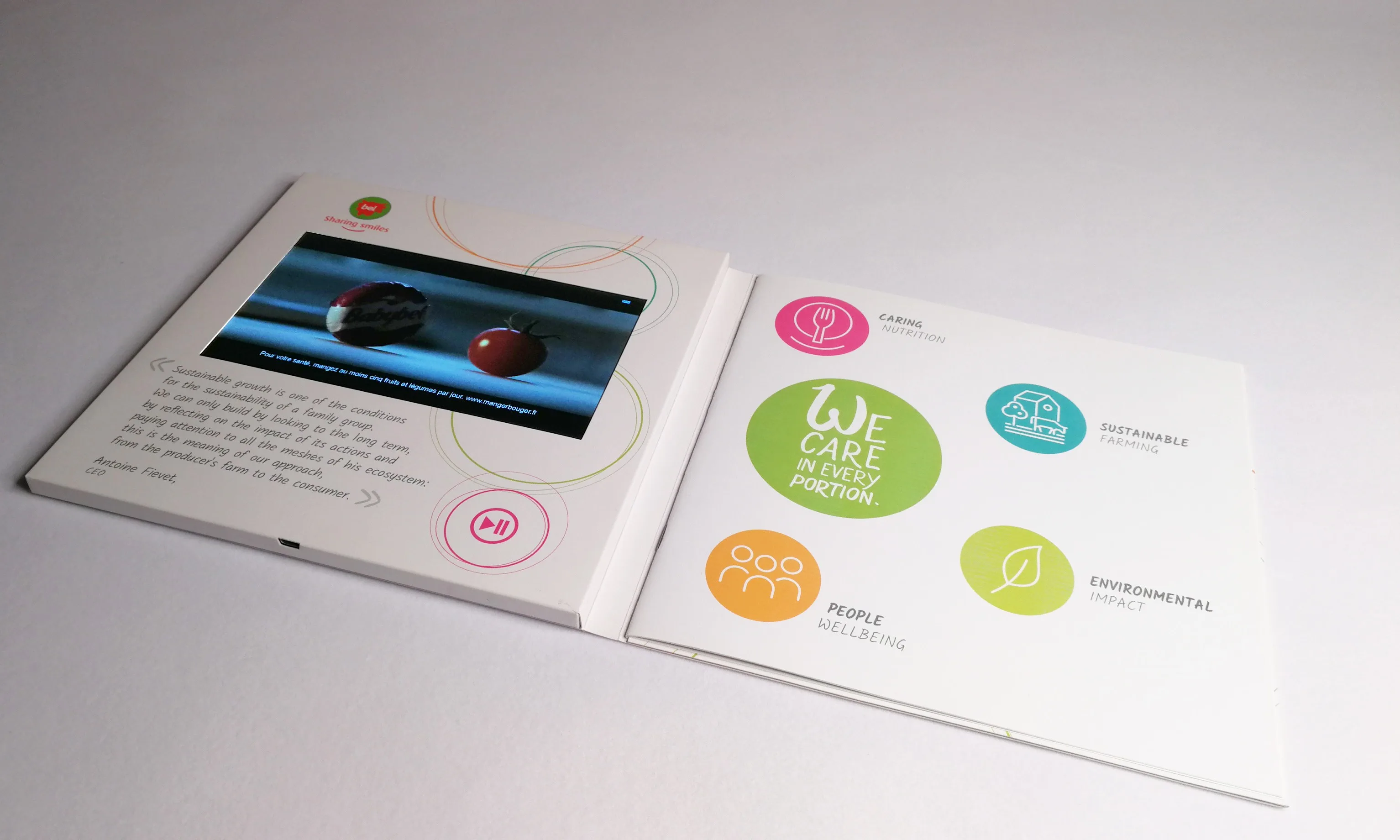 Customizable Digital LCD Marketing Displays with Various Screen Sizes for Video Brochure Books and High-Quality Printing