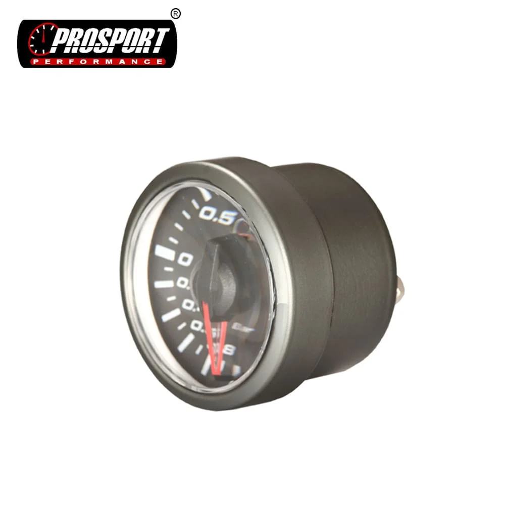 Черный циферблат 45 мм, янтарный светодиодный дисплей, красный аналоговый индикатор напряжения, универсальный автомобильный индикатор напряжения