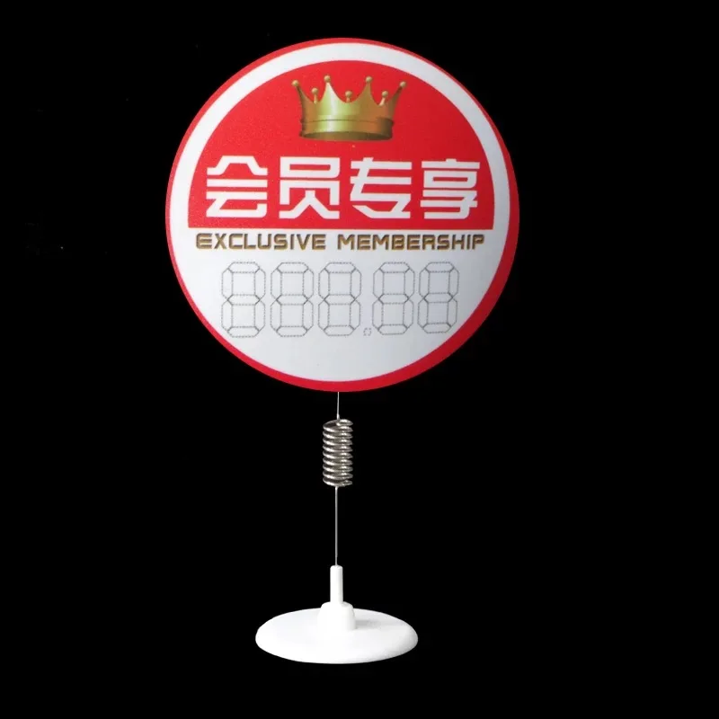 Customized Printed PVC Display Shelf Wobblers for Promotion