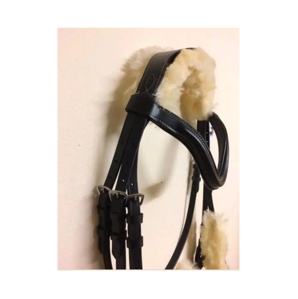 
Black Nylon Halter with Faux fur Black Halter Horse 