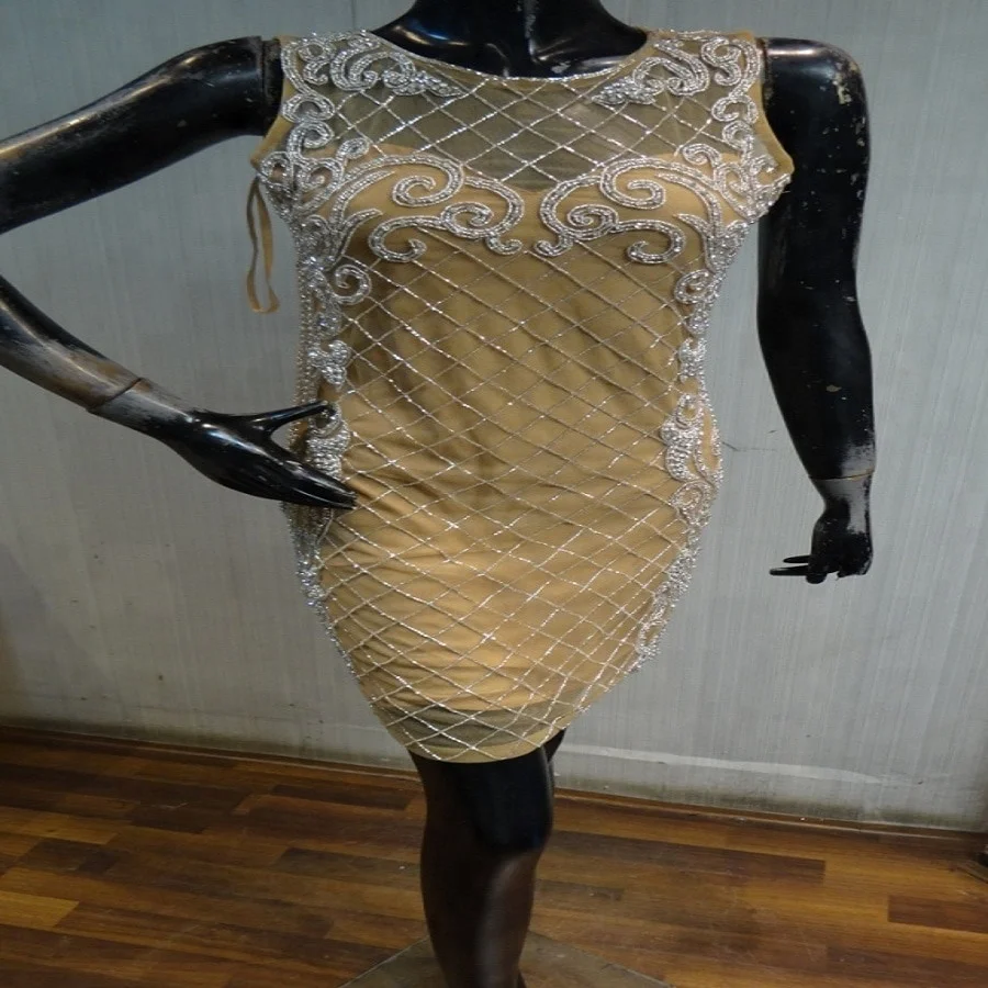 Новейший дизайн официальное красное вельветовое вечернее платье с длинным рукавом и