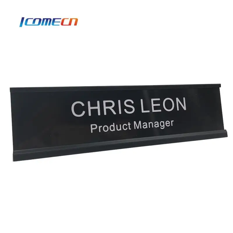 Custom antique metal nameplates for desk name plate