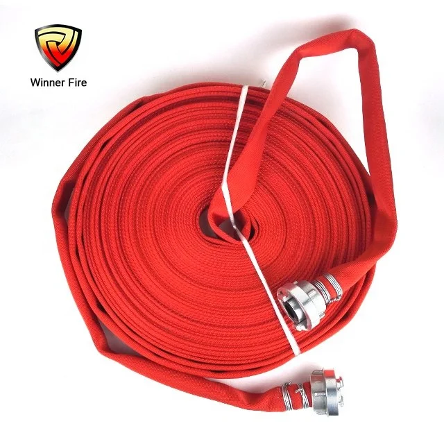 Red 1 Inch Fire Hose with Storz Coupling