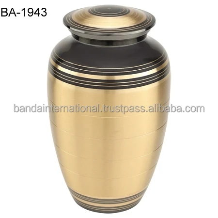 Beautiful Pink Rose Brass Funeral Urns For Cremation Use With Nickel Finished Made In Indian Hand Made