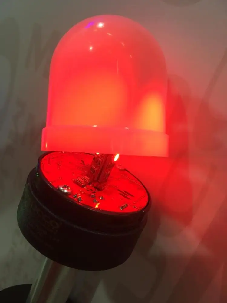 6 Melody High Sound Flashing Strobing Rotary Steady 4 different colors with RGb LED Technology RGB Warning Light With 10 cm Tube