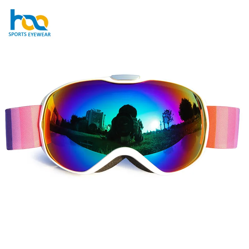 Factory Wholesale Dual Spherical Lens Children Snow Sunglasses Kids Snowboard Googles
