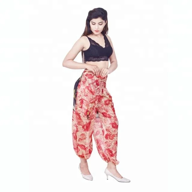 Indian Ethnic Women Sari Silk Harem Pants Trousers