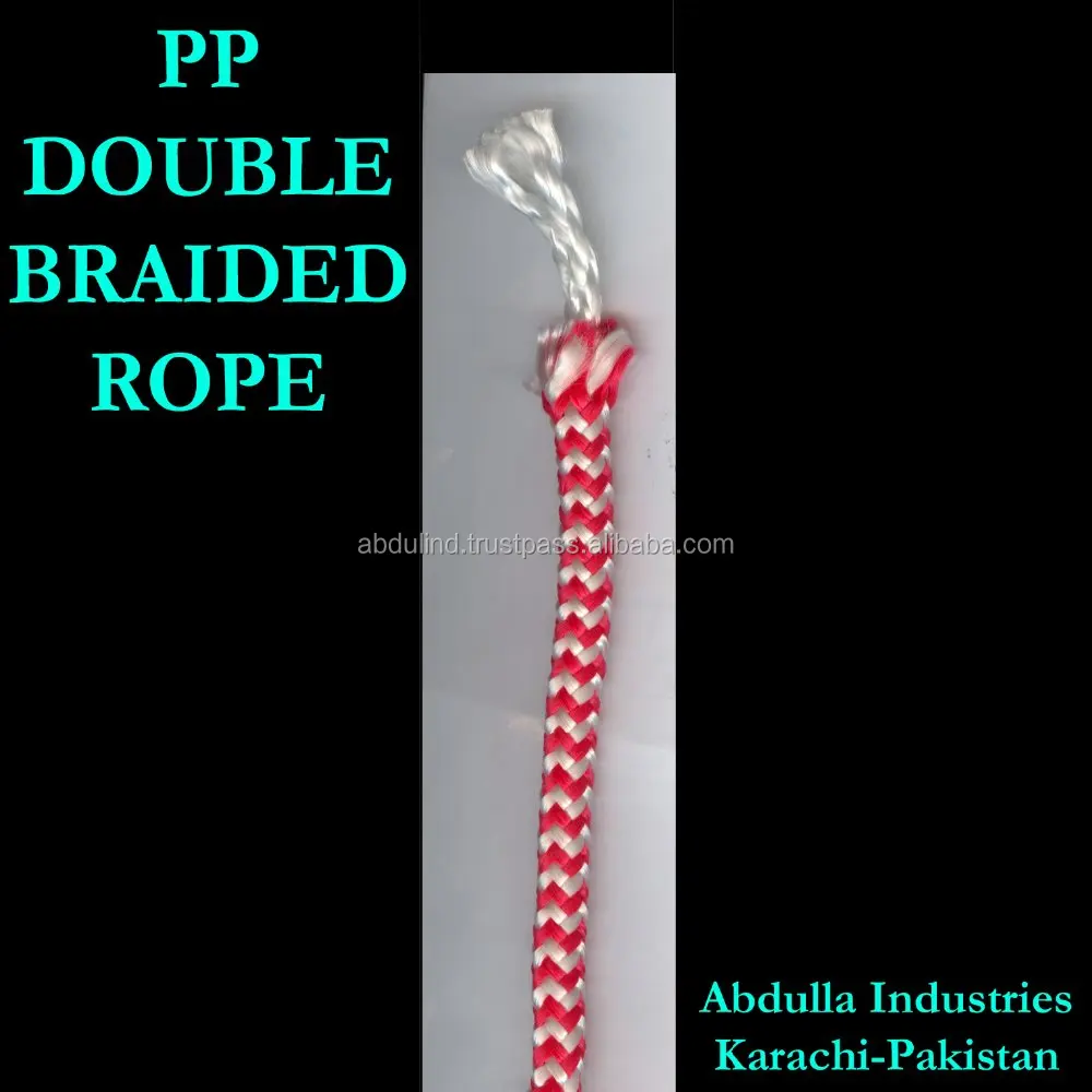 POLYPROPYLENE PP DOUBLE BRAIDED ROPE PP spliceable double braid