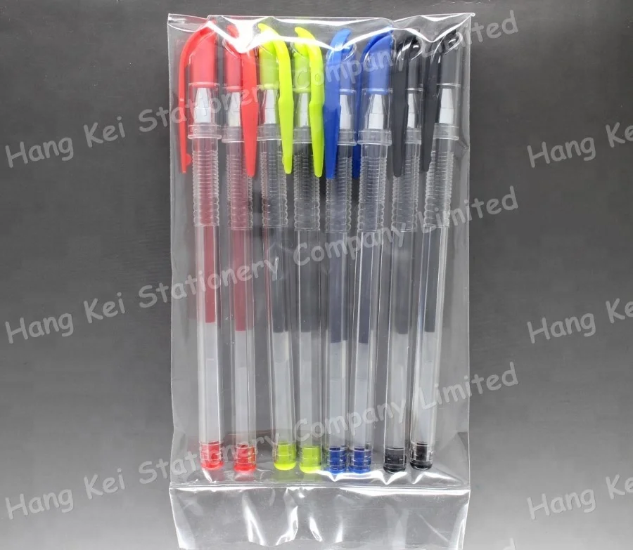 Free Samples Office and School Colorful Glitter Gel Pen Set Made of Durable Plastic