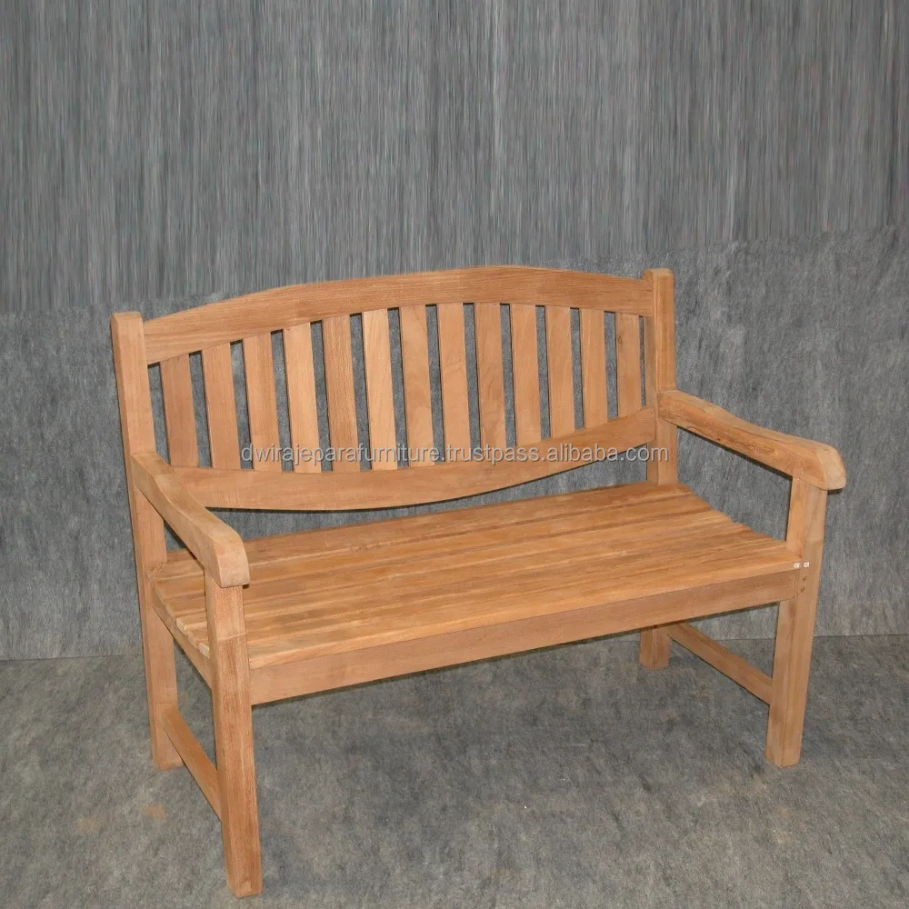 Teak Outdoor Furniture - Indonesia furniture of Garden Teak Oval Bench.