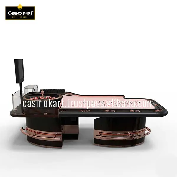 Made In India Standard Size Golden Curve Casino Roulette Table (Without Wheel System) For Poker Game