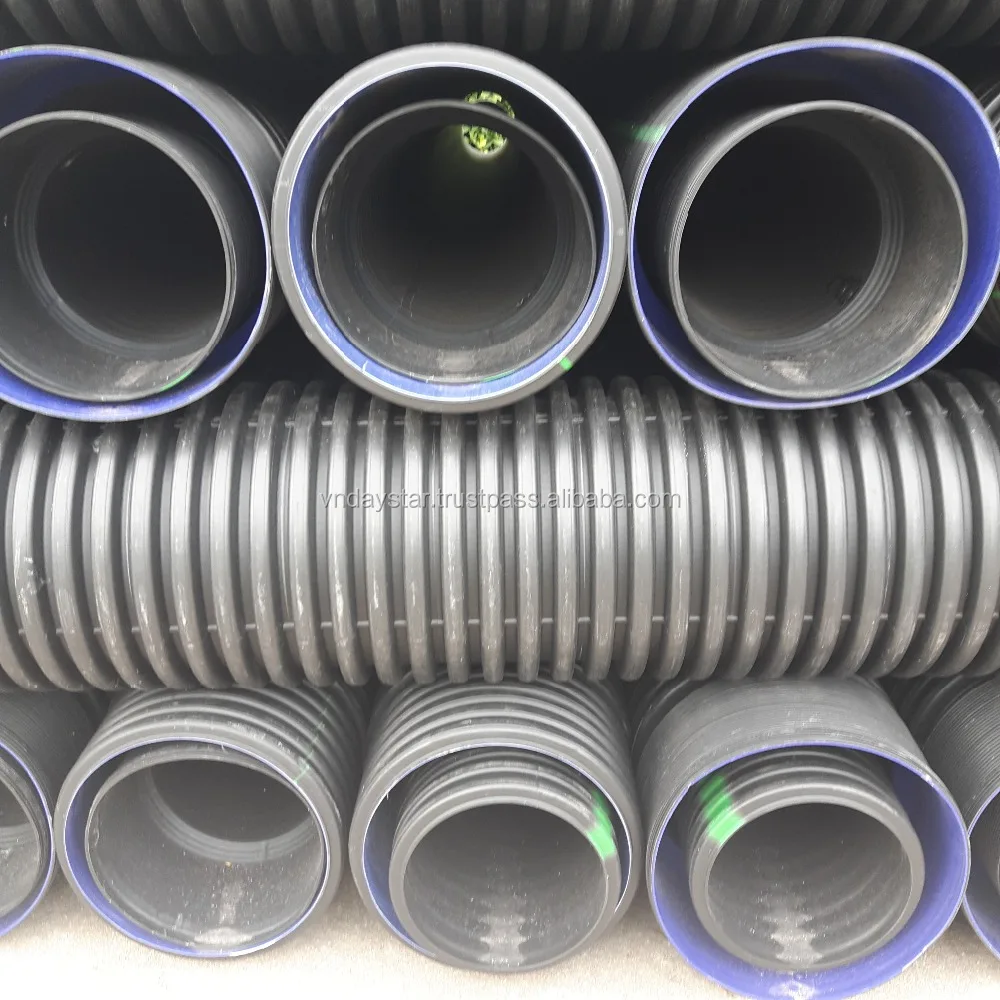 HDPE Double Wall Corrugated Pipes For Industry Construction Vietnam Daystar
