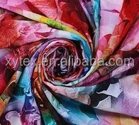 100% printed viscose fabric