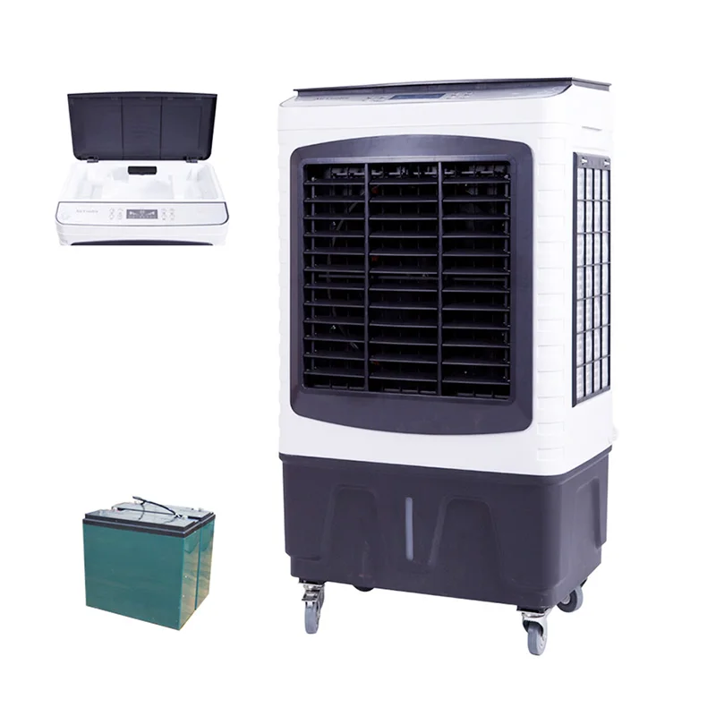 China Ac Dc 12 Volt Swamp Portable Evaporative Plastic Air Cooler