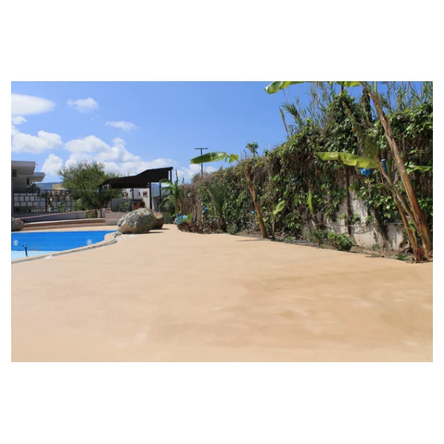 Quartz Epoxy Floor for pool side and driveways - 2K epoxy resin for stone and quartz carpet floors