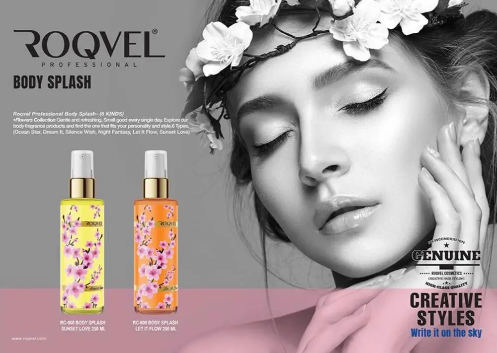 
ROQVEL BODY SPLASH FLOWERS COLLECTION 