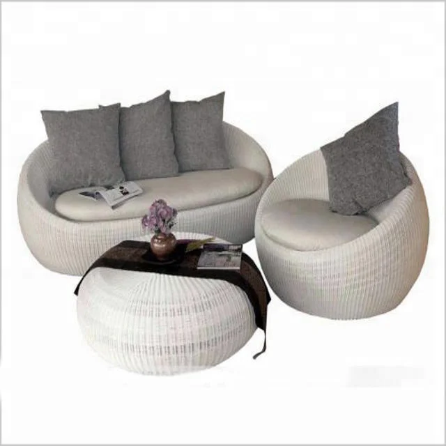 poly rattan synthetic sofa dining set rattan outdoor furniture Rattan / Wicker Living Room Chairs from Viet Nam