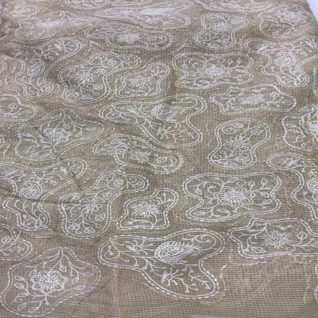 African lace Polyester fabric embroidery