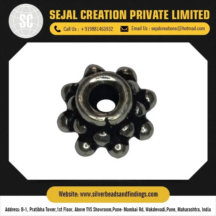 Best Jewelry Findings 925 Sterling Silver Filigree Bead Caps sterling silver beads wholesale sterling silver rosary beads