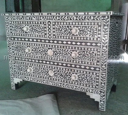 Bone Inlay Chest Drawer Living Room Cabinet Bone Inlay Dresser Bone Inlay Furniture for customized size cheapest price